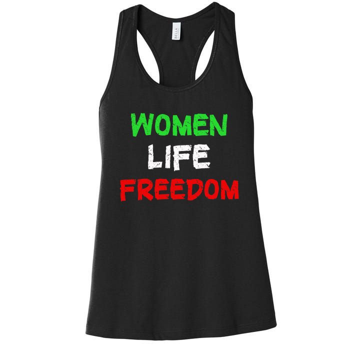 Women Life Freedom Vintage Design Women's Racerback Tank