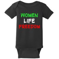 Women Life Freedom Vintage Design Baby Bodysuit