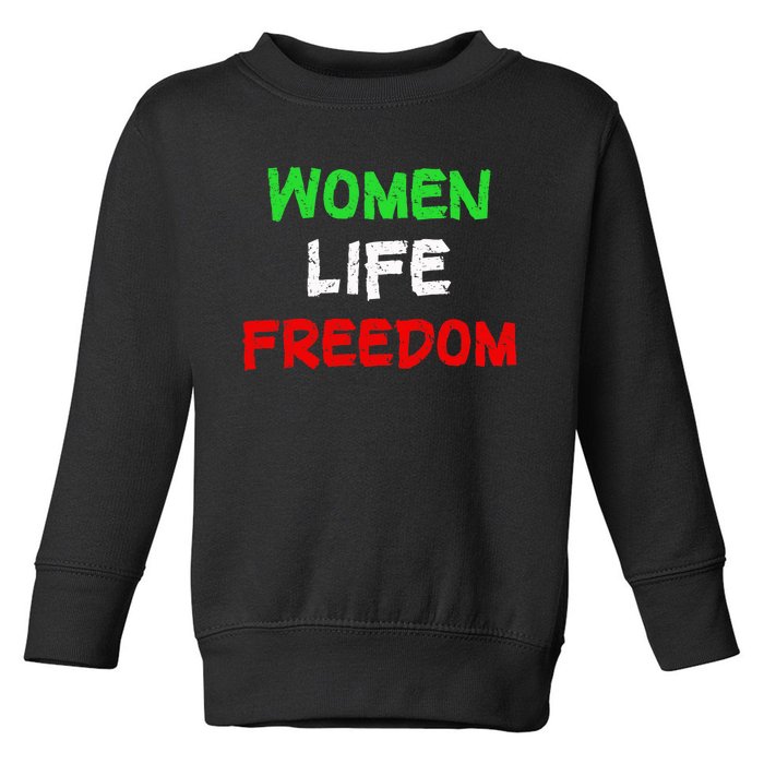 Women Life Freedom Vintage Design Toddler Sweatshirt