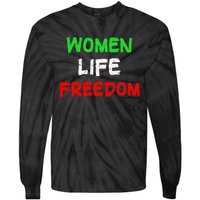 Women Life Freedom Vintage Design Tie-Dye Long Sleeve Shirt