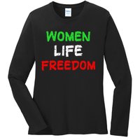 Women Life Freedom Vintage Design Ladies Long Sleeve Shirt