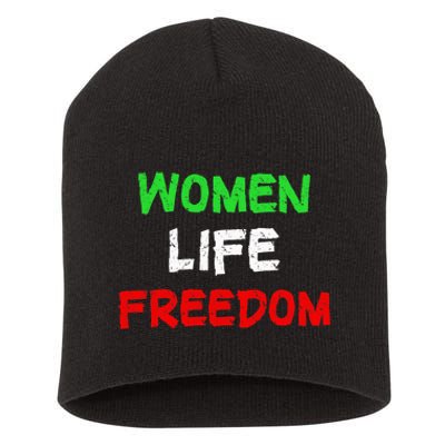 Women Life Freedom Vintage Design Short Acrylic Beanie