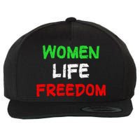 Women Life Freedom Vintage Design Wool Snapback Cap