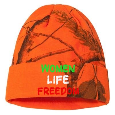 Women Life Freedom Vintage Design Kati Licensed 12" Camo Beanie