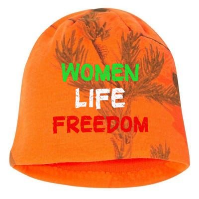 Women Life Freedom Vintage Design Kati - Camo Knit Beanie