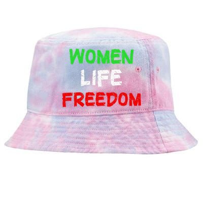 Women Life Freedom Vintage Design Tie-Dyed Bucket Hat