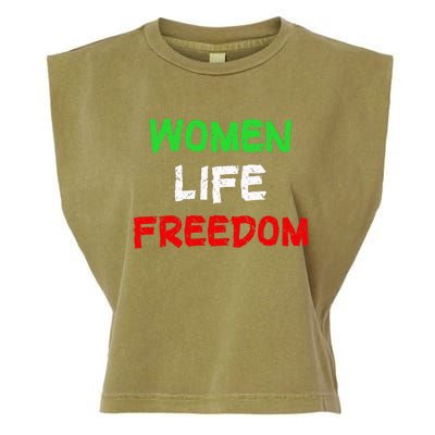 Women Life Freedom Vintage Design Garment-Dyed Women's Muscle Tee