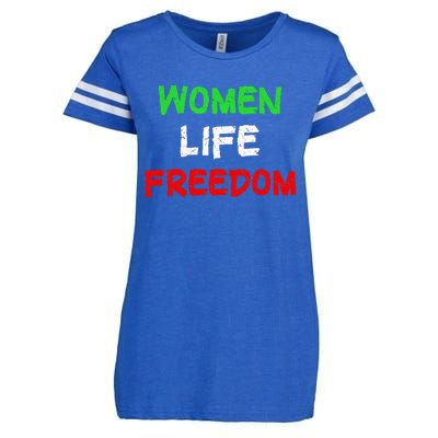 Women Life Freedom Vintage Design Enza Ladies Jersey Football T-Shirt