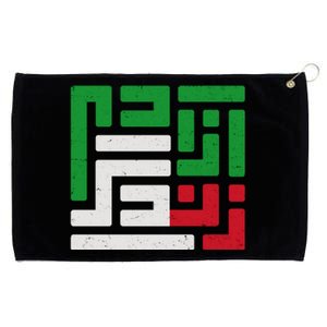 Woman Life Freedom Rise With The Women Of Iran Symbol Mahsa Amini Grommeted Golf Towel