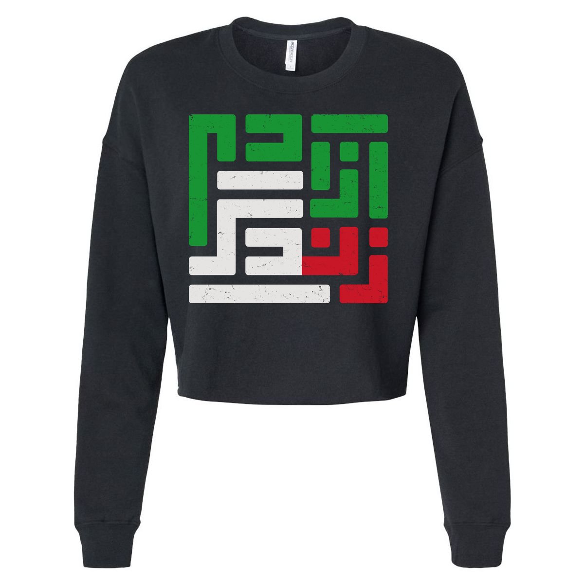 Woman Life Freedom Rise With The Women Of Iran Symbol Mahsa Amini Cropped Pullover Crew