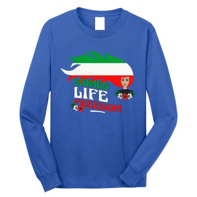 Wo Life Freedom Gift Cute Iranian Gift Long Sleeve Shirt