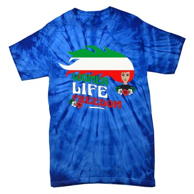 Wo Life Freedom Gift Cute Iranian Gift Tie-Dye T-Shirt