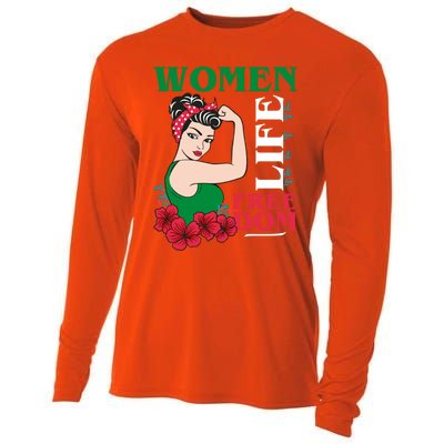 Wo Life Freedom Gift Cute Iranian Gift Cooling Performance Long Sleeve Crew