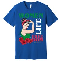 Wo Life Freedom Gift Cute Iranian Gift Premium T-Shirt