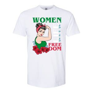 Wo Life Freedom Gift Cute Iranian Gift Softstyle CVC T-Shirt