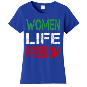 Wo Life Freedom Gift Red White Green Distressed Letters Funny Gift Women's T-Shirt