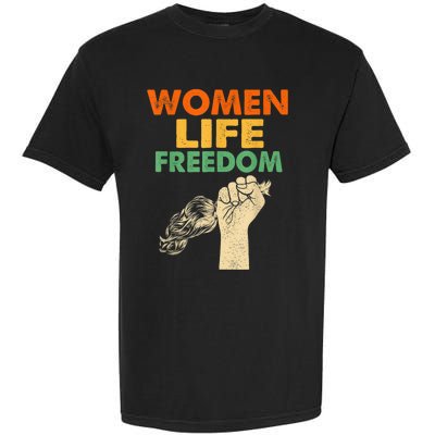 Women Life Freedom Iran Feminist Vintage Garment-Dyed Heavyweight T-Shirt