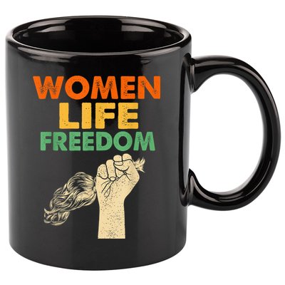 Women Life Freedom Iran Feminist Vintage 11oz C Handle Ceramic Mug