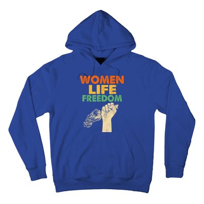 Women Life Freedom Iran Feminist Vintage Hoodie