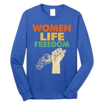 Women Life Freedom Iran Feminist Vintage Long Sleeve Shirt