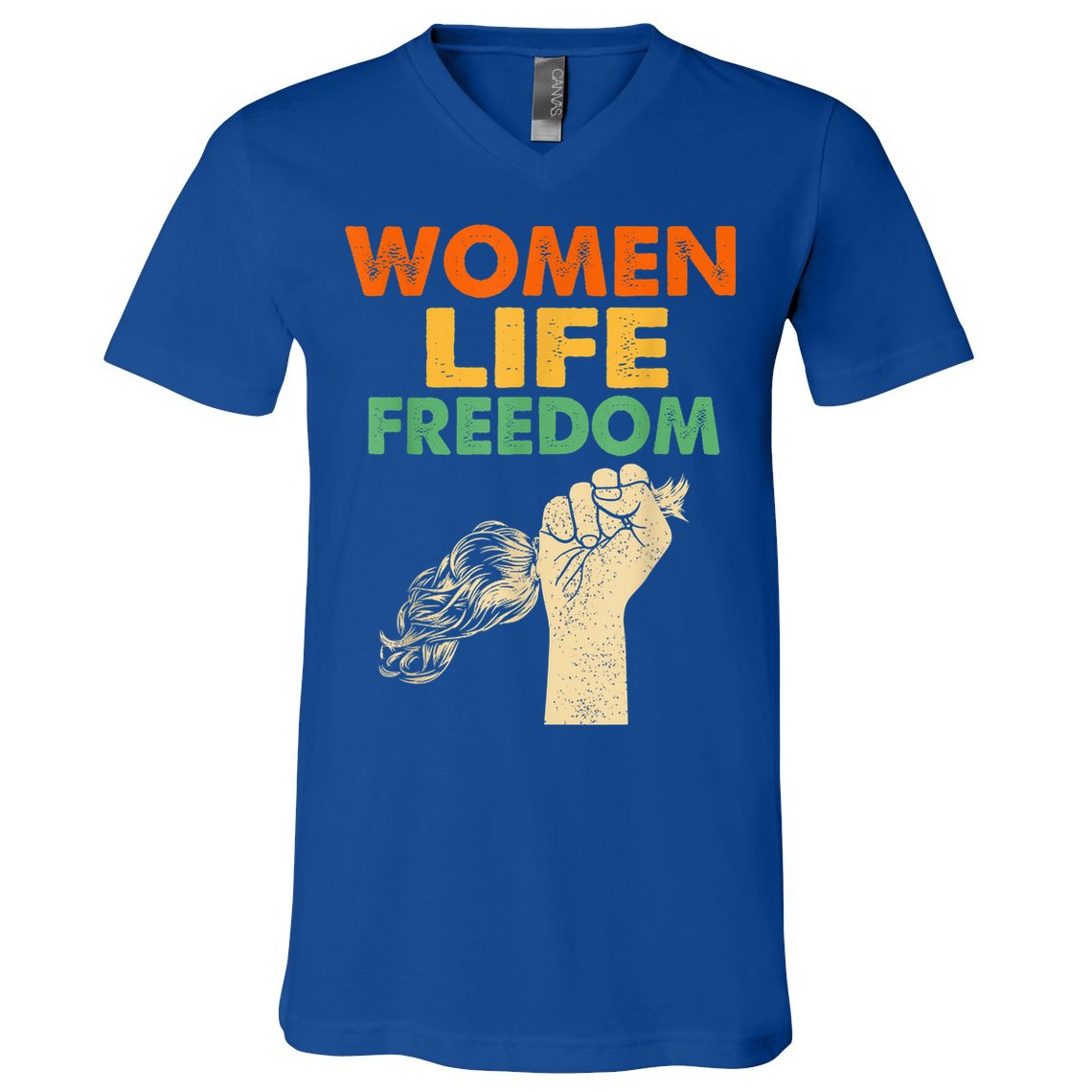 Women Life Freedom Iran Feminist Vintage V-Neck T-Shirt