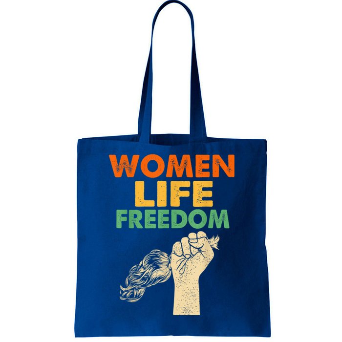 Women Life Freedom Iran Feminist Vintage Tote Bag