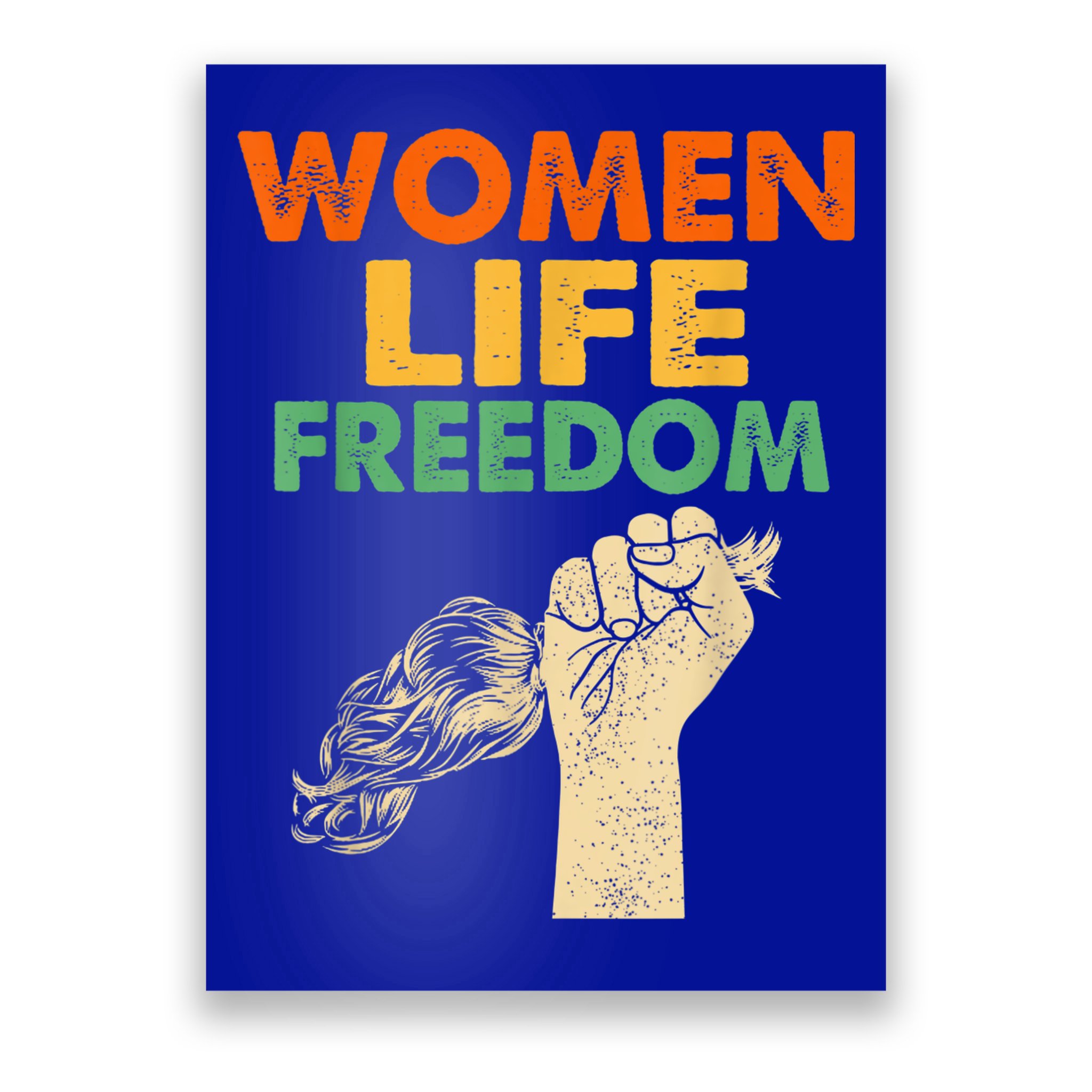 Women Life Freedom Iran Feminist Vintage Poster