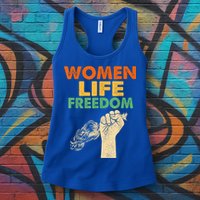 Women Life Freedom Iran Feminist Vintage Womens Tank Top