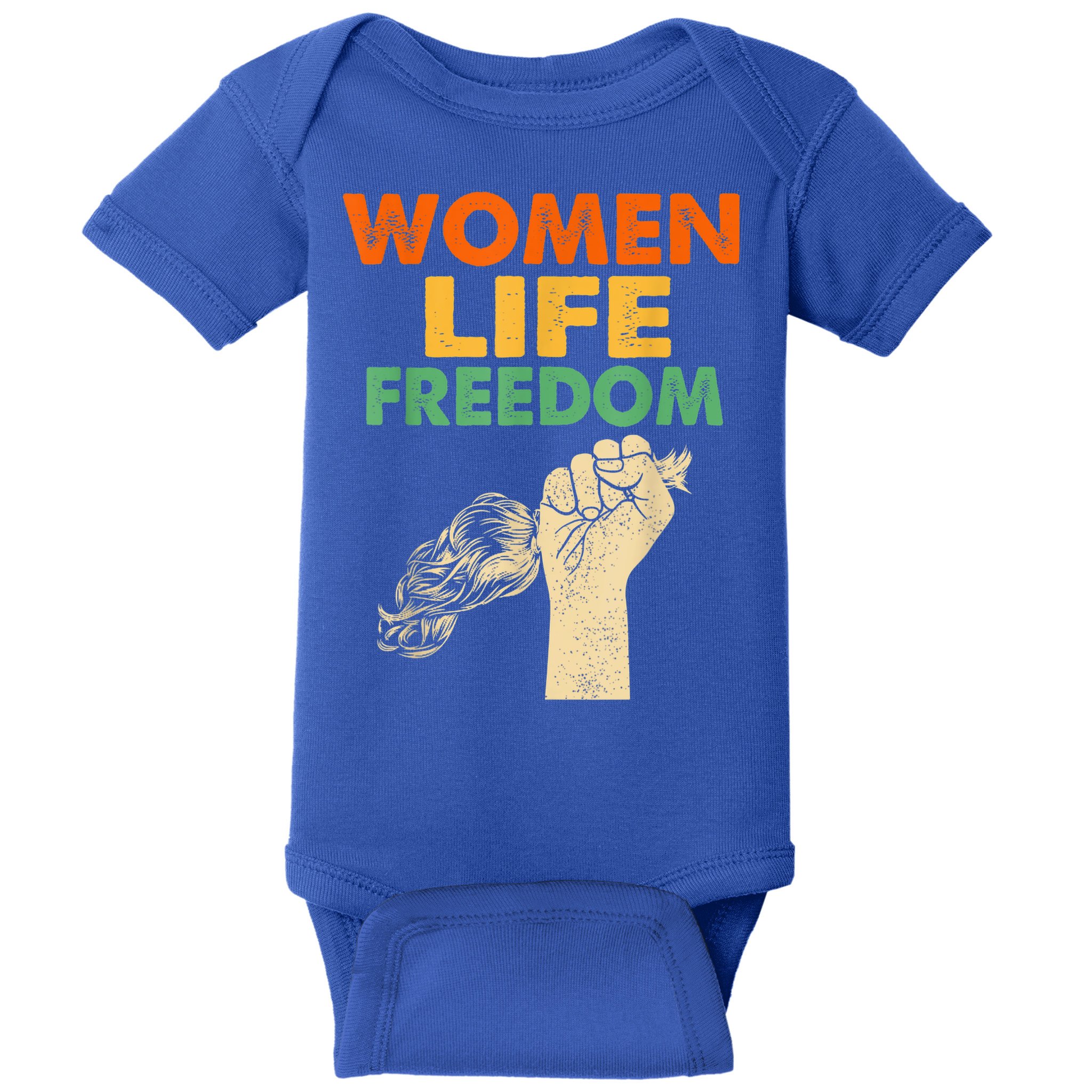 Women Life Freedom Iran Feminist Vintage Baby Bodysuit
