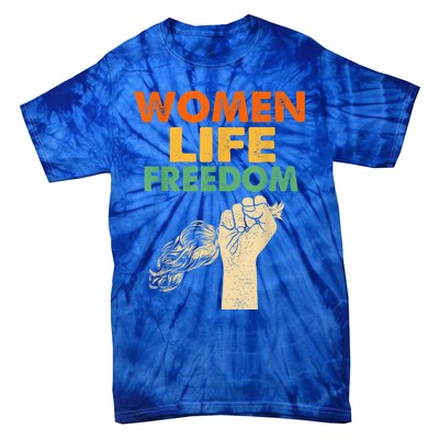 Women Life Freedom Iran Feminist Vintage Tie-Dye T-Shirt