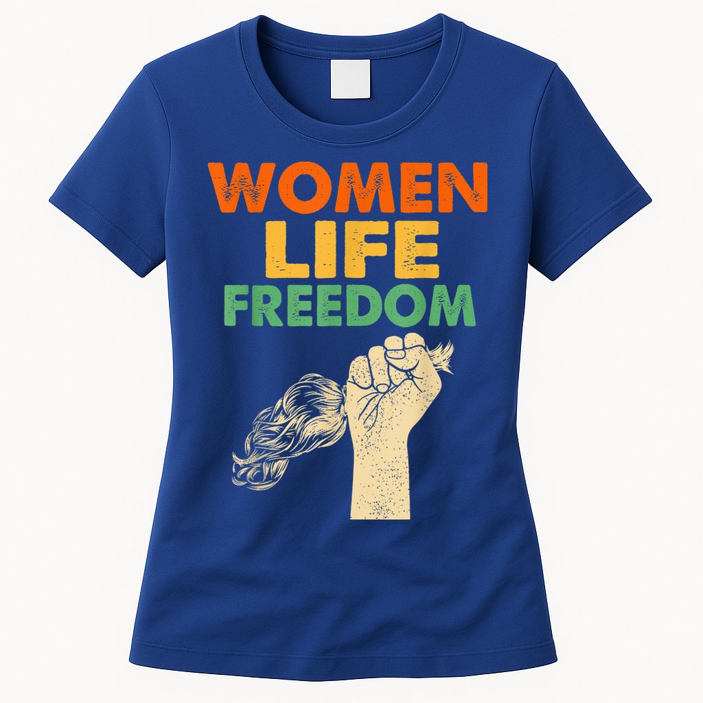 Women Life Freedom Iran Feminist Vintage Womens T-Shirt
