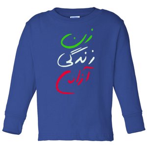 Wo Life Freedom Farsi Calligraphy Tee Zan Zendegi Azadi Great Gift Toddler Long Sleeve Shirt