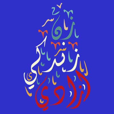 Wo Life Freedom Farsi Calligraphy Zan Zendegi Azadi Flag Gift T-Shirt