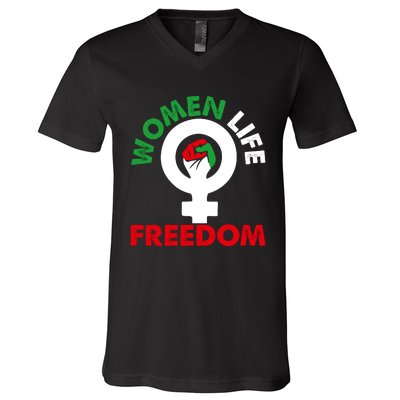 Women Life Freedom IranIran V-Neck T-Shirt