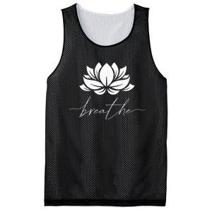 Womens Lotus Flower Line Art Summer Breathe Meditation Yoga Blossom Mesh Reversible Basketball Jersey Tank