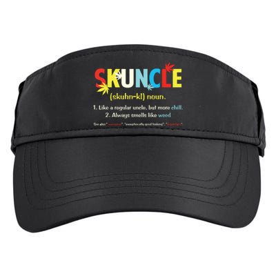 Weed Lover Fun Uncle Weed Smoker Skuncle Marijuana Cannabis Adult Drive Performance Visor