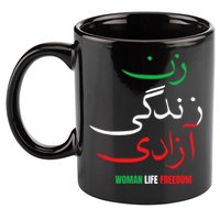 Woman Life Freedom Iran Zan Zendegi Azadi Persian 11oz C Handle Ceramic Mug