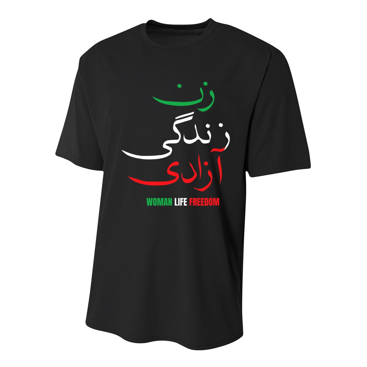 Woman Life Freedom Iran Zan Zendegi Azadi Persian Youth Performance Sprint T-Shirt