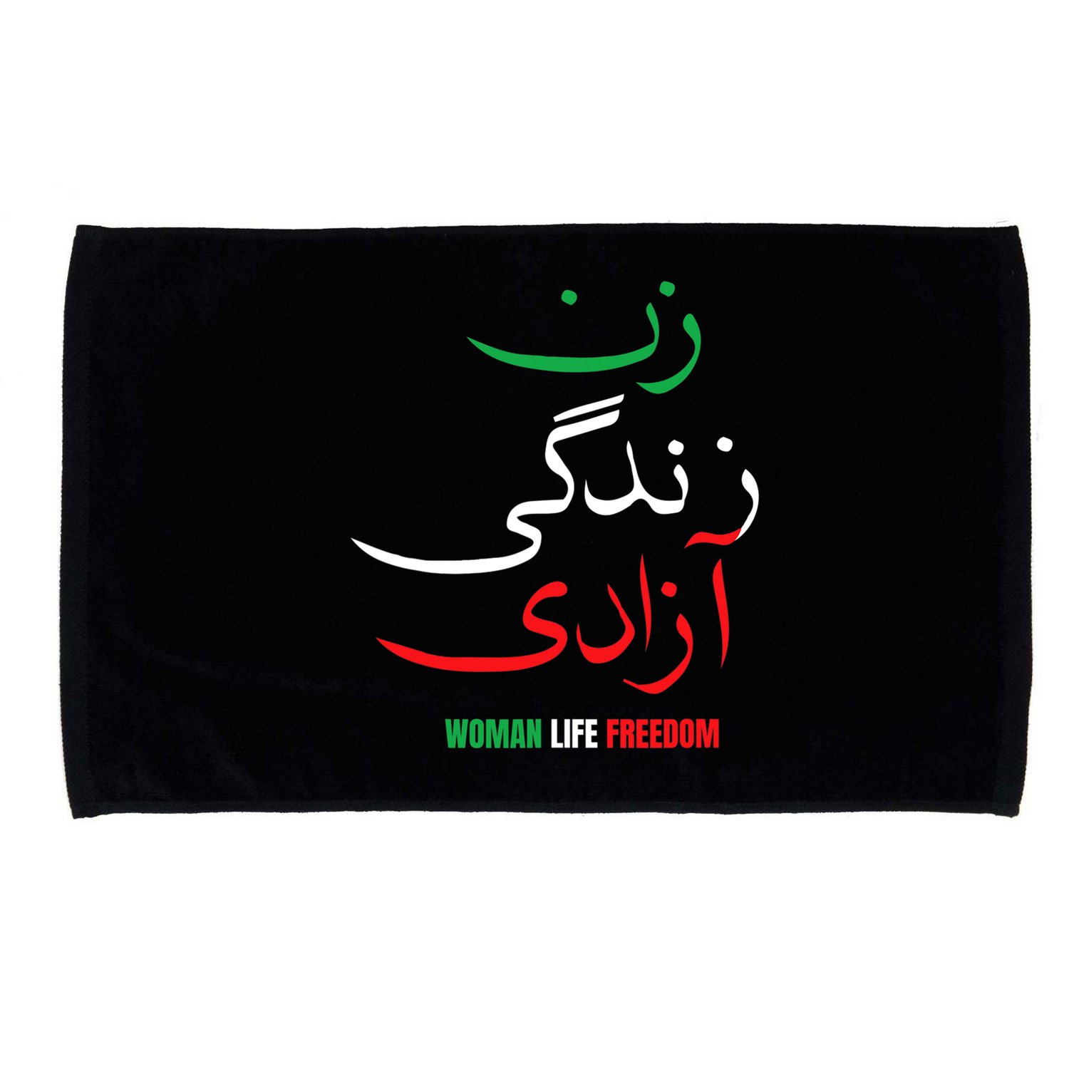 Woman Life Freedom Iran Zan Zendegi Azadi Persian Microfiber Hand Towel
