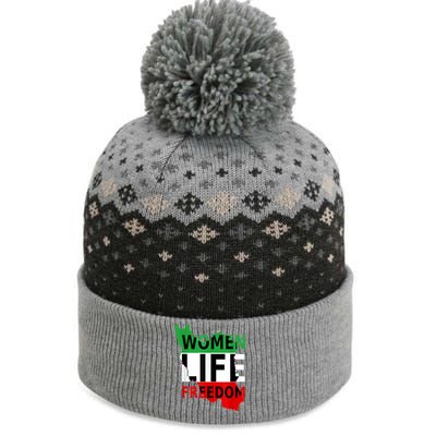 Wo Life Freedom Gift The Baniff Cuffed Pom Beanie