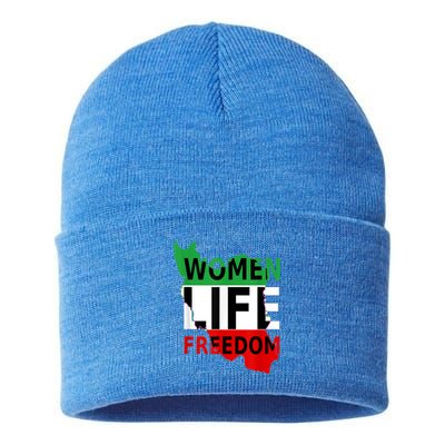 Wo Life Freedom Gift Sustainable Knit Beanie