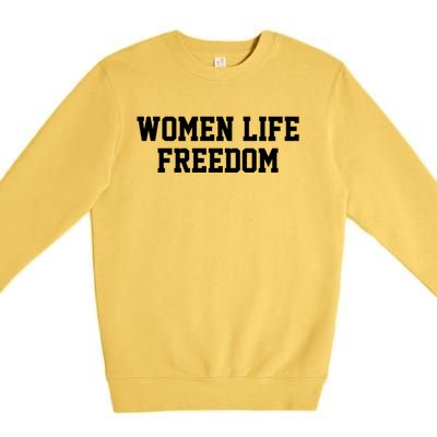 Wo Life Freedom Gift Premium Crewneck Sweatshirt