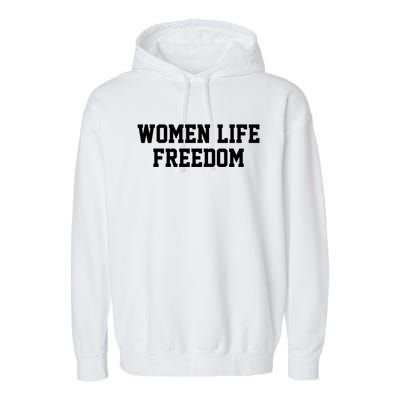 Wo Life Freedom Gift Garment-Dyed Fleece Hoodie