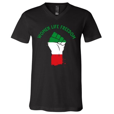 Women Life Freedom V-Neck T-Shirt