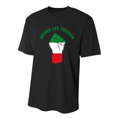 Women Life Freedom Youth Performance Sprint T-Shirt