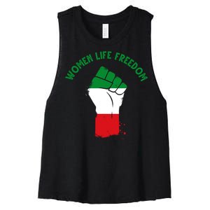 Women Life Freedom Women's Racerback Cropped Tank