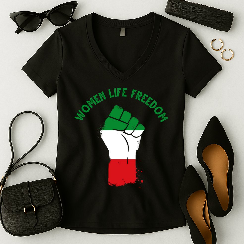 Women Life Freedom Women's V-Neck T-Shirt