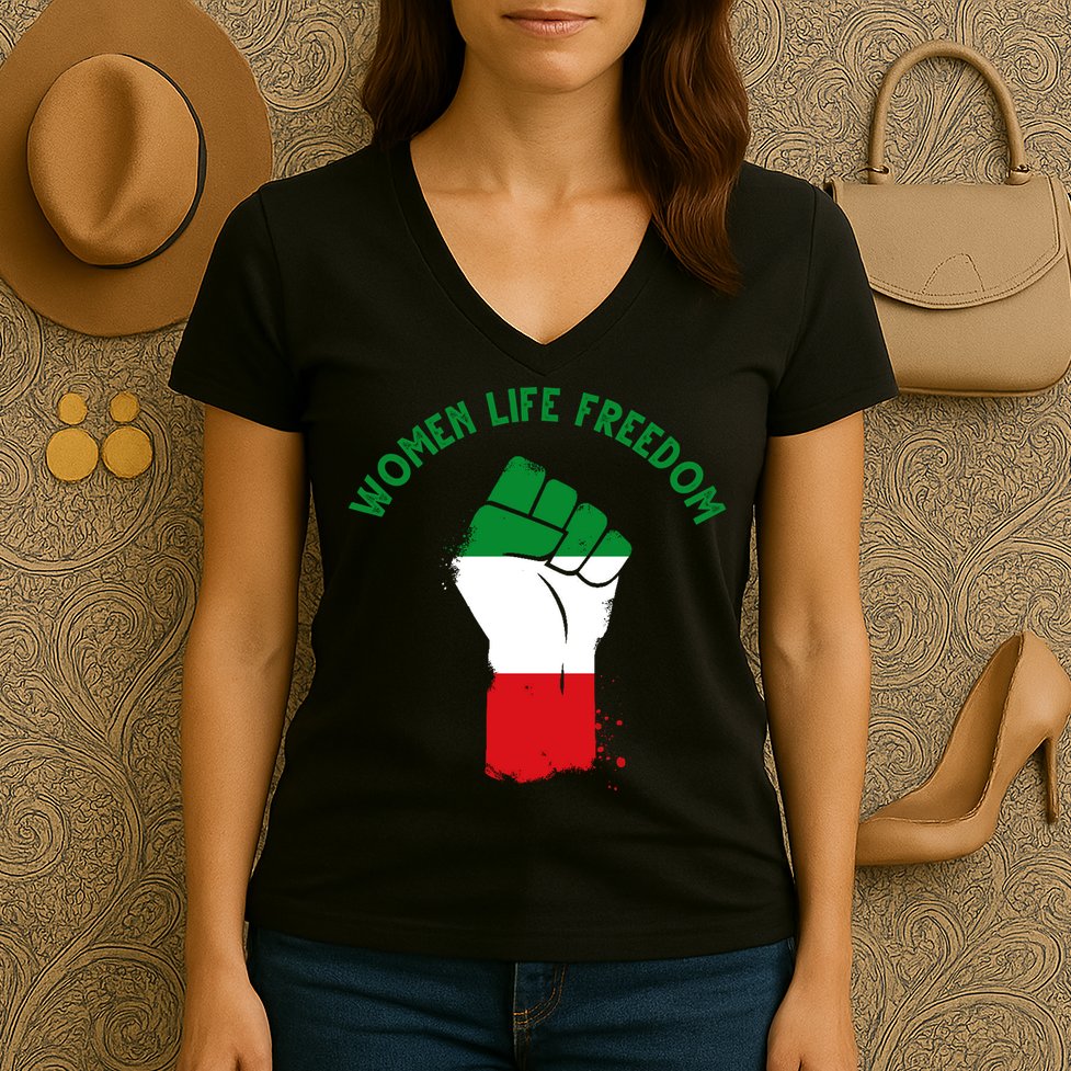 Women Life Freedom Women's V-Neck T-Shirt