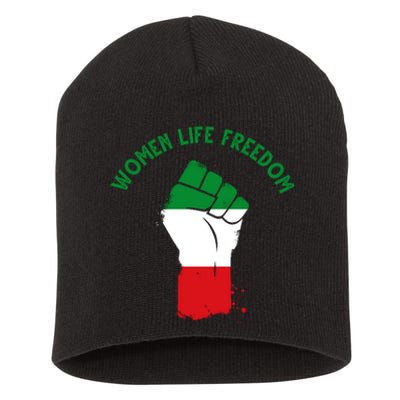 Women Life Freedom Short Acrylic Beanie