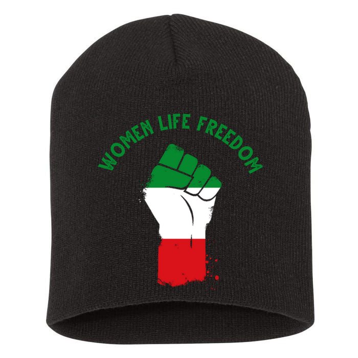 Women Life Freedom Short Acrylic Beanie